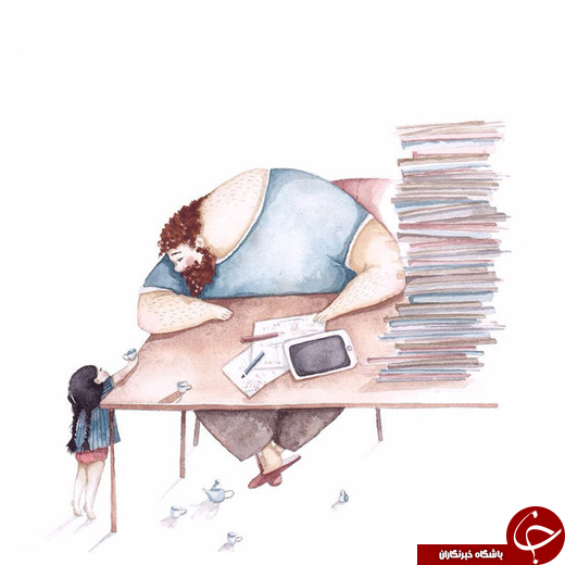 تصاویری از عشق میان پدر و دختر