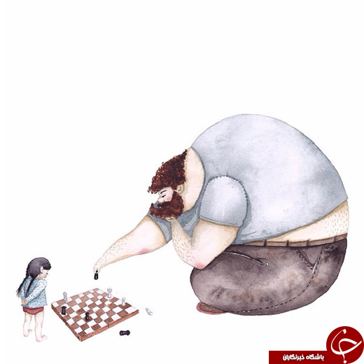 تصاویری از عشق میان پدر و دختر