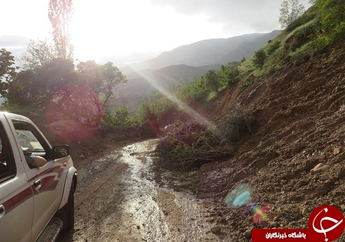 مسدود شدن راه ارتباطی چهار روستای الموت غربی مسدود شدن راه ارتباطی چهار روستای الموت غربی