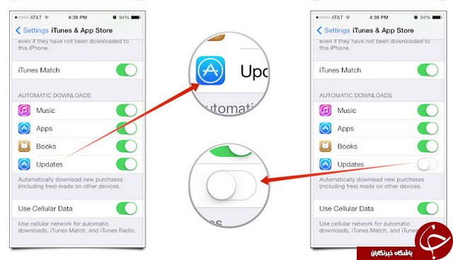 قطع آپدیت اپلیکیشن های ios  تنها با 
