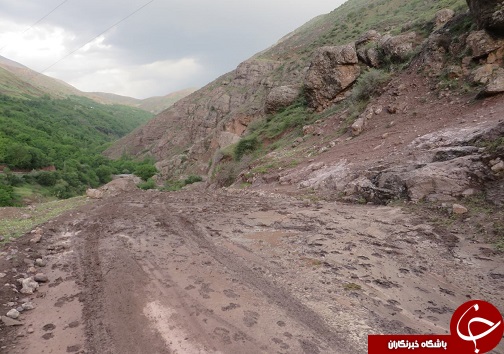مسدود شدن راه ارتباطی چهار روستای الموت غربی + تصاویر مسدود شدن راه ارتباطی چهار روستای الموت غربی + تصاویر