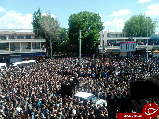 تصاویری از مراسم تشییع پیکر دکتر حسین&zwnj;زاده مراغه&zwnj;ای