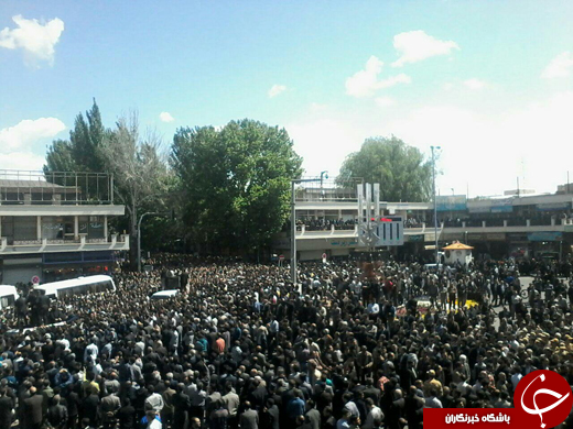 تصاویری از مراسم تشییع پیکر دکتر حسین&zwnj;زاده مراغه&zwnj;ای