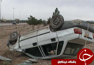 5 مصدوم در واژگونی پرايد در كوهپايه اصفهان
