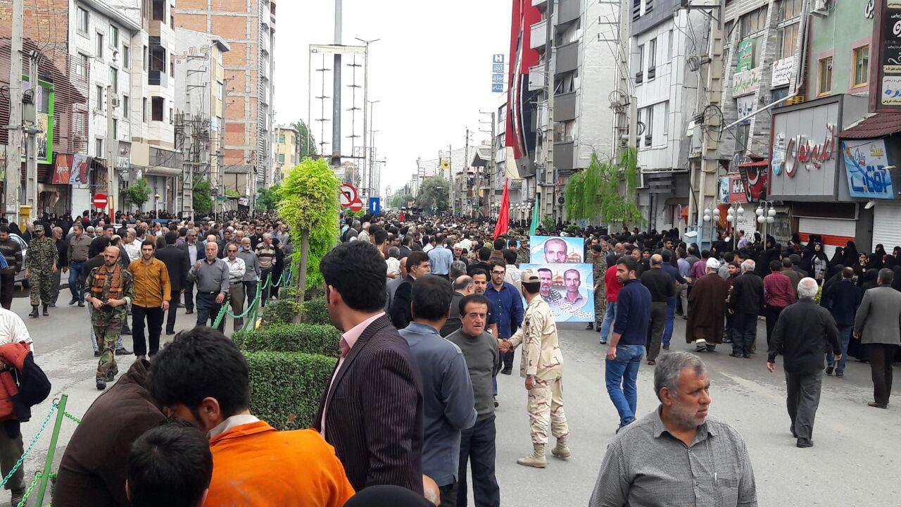 تشییع پیکر شهید مدافع حرم + عکس