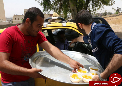 پخت 3 هزار کیلوگرم حلوا زرد در شیراز + تصاویر