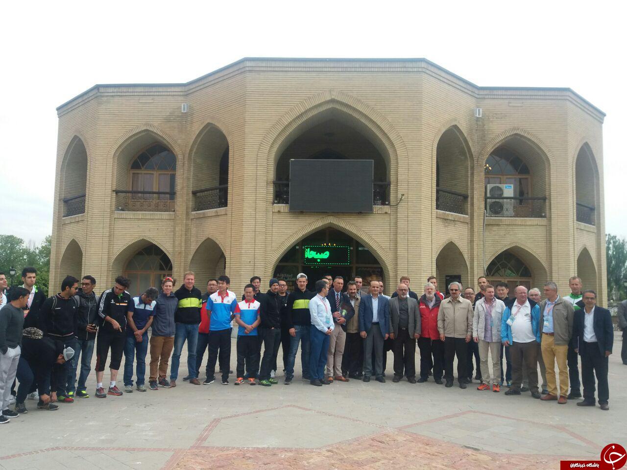 کاشت درخت توسط دوچرخه سواران تور بین المللی آذربایجان