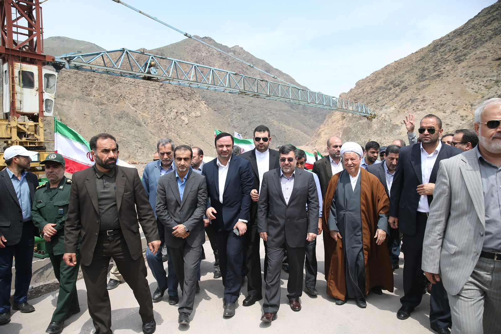 ورود آیت الله هاشمی رفسنجانی به استان قزوین