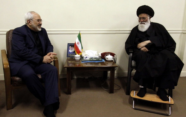 ظریف با آیت&zwnj;الله علم&zwnj;الهدی دیدار کرد