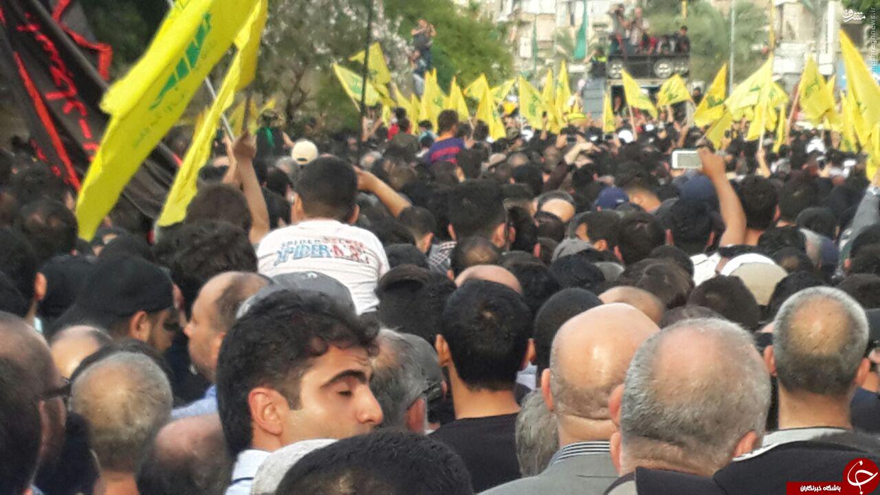 تشییع باشکوه فرمانده نظامی حزب الله در بیروت/ ذولفقار آرام گرفت+تصاویر
