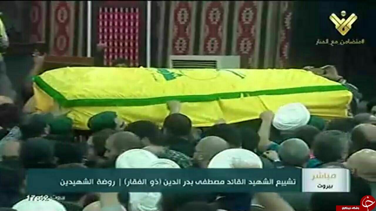 از اماده سازی قبر تا تصاویر تشیع فرمانده حزب الله + تصاویر