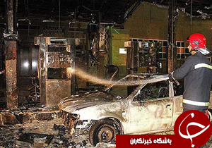 آتش&zwnj;سوزی 3 خودرو در پمپ بنزین خیابان رسالت