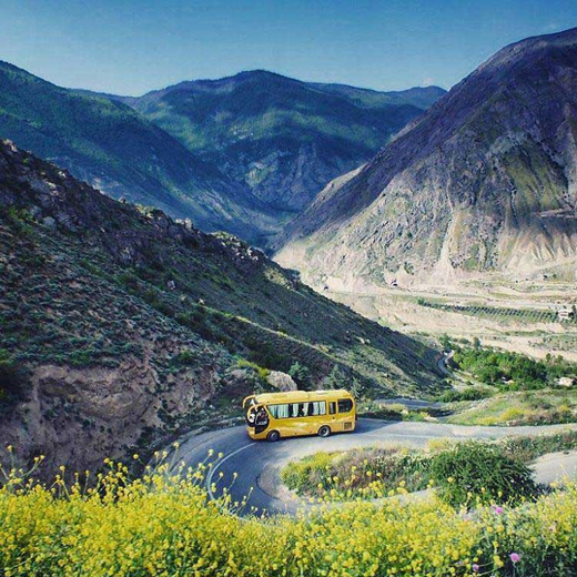 عکس/ جاده&zwnj;ای دیدنی در شمال ایران