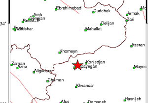 گلپایگان لرزید