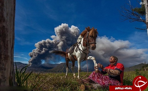 عکس/ زندگی در کنار یک آتشفشان فعال