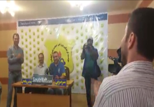 شادی جالب خبرنگاران در کنفرانس خبری سرمربی صنعت نفت + فیلم