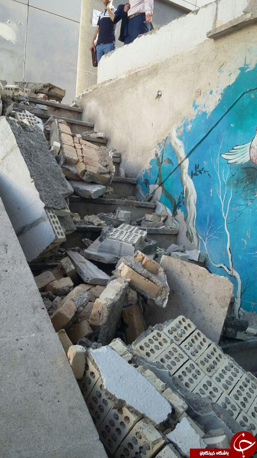 عبور از پله با مانع! + تصاویر