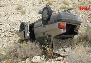 دوکشته و پنج مصدوم در واژگونی پراید