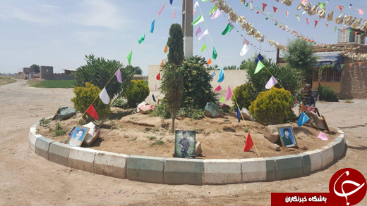میدانی به یاد هفت شهید دفاع مقدس و یک شهید مدافع حرم + تصاویر