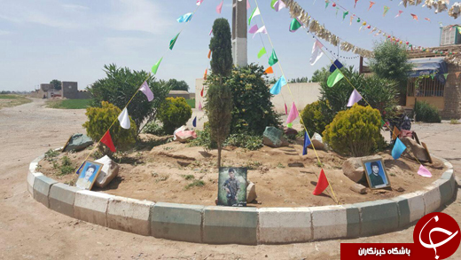 میدانی به یاد هفت شهید دفاع مقدس و یک شهید مدافع حرم + تصاویر