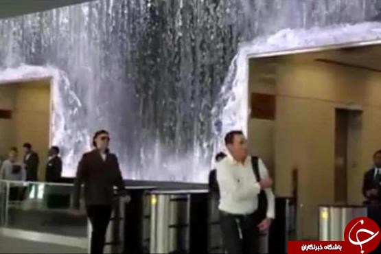 آبشار در متروی سانفرانسیسکو آمریکا + فیلم
