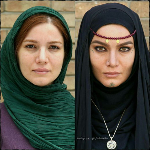 &laquo;رویای نیمه شب&raquo; با عباس غزالی و ماه چهره خلیلی کلید خورد + عکس تست گریم
