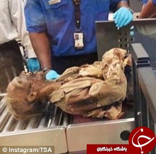 عبور جسد از x_ray فرودگاه+تصاویر