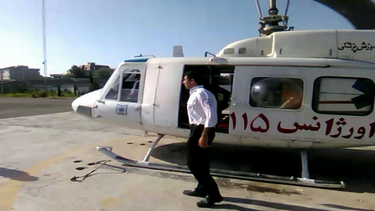 بالگرد اورژانس مازندران به پرواز درآمد