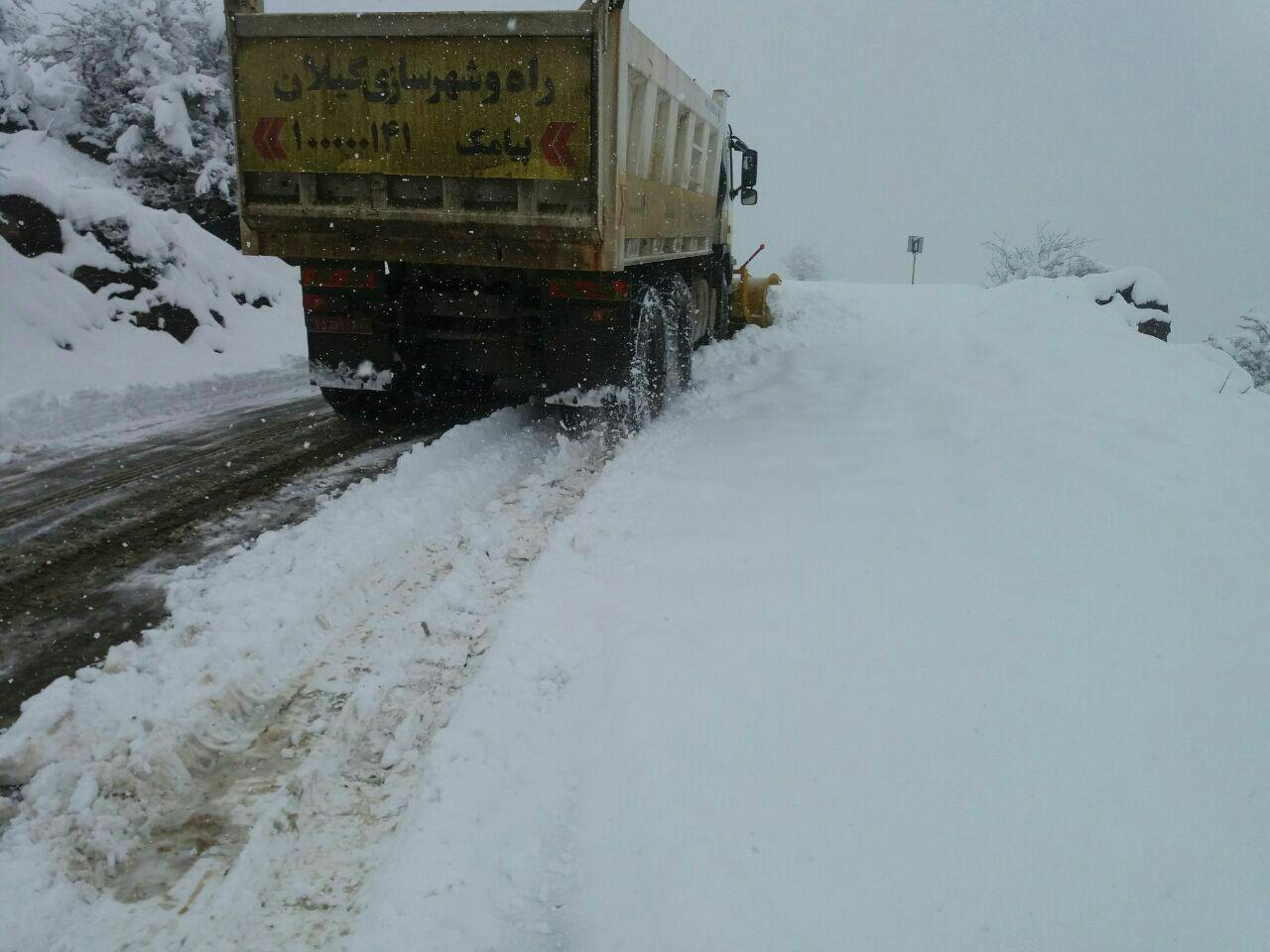 آغاز بارش برف در ارتفاعات تالش