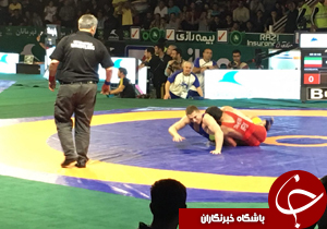 پیروزی نماینده ایران مقابل کشتی گیر اوکراین در وزن 85 کیلوگرم