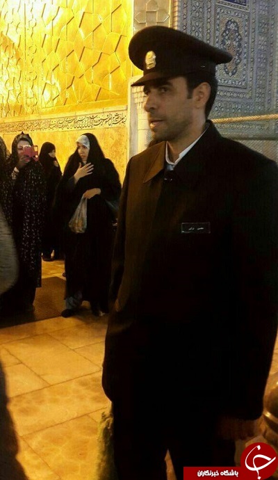 داور بین&zwnj;المللی فوتبال در لباس خادمی امام رضا (ع)