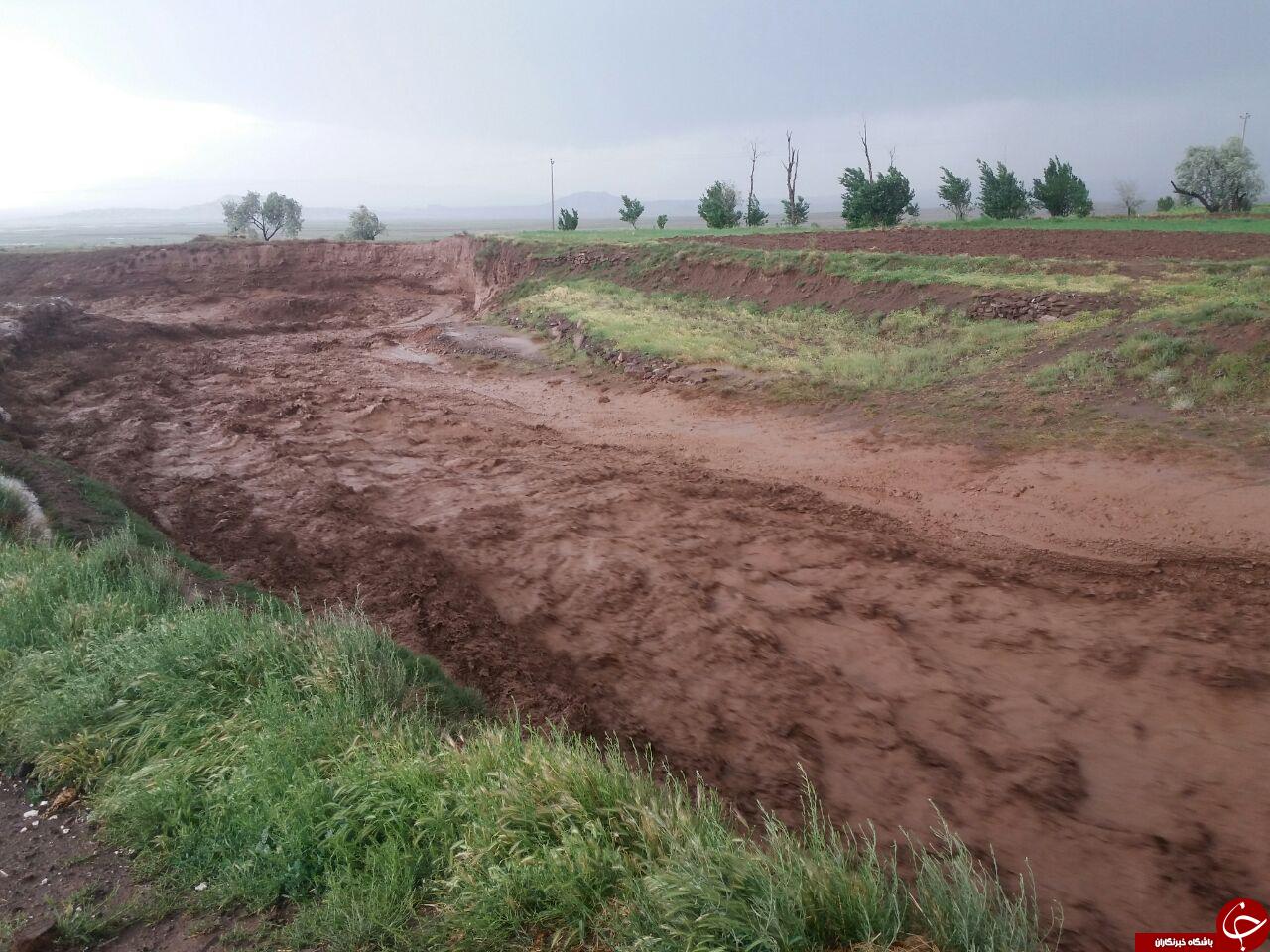 سیل در روستای بزق + فیلم و تصاویر