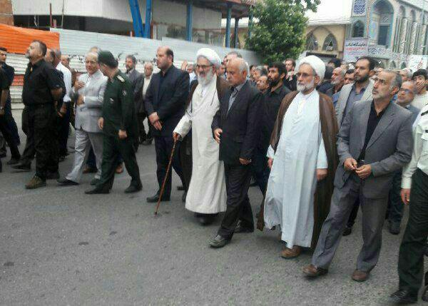 تشییع پیکر مادر شهیدان موسوی+ تصاویر