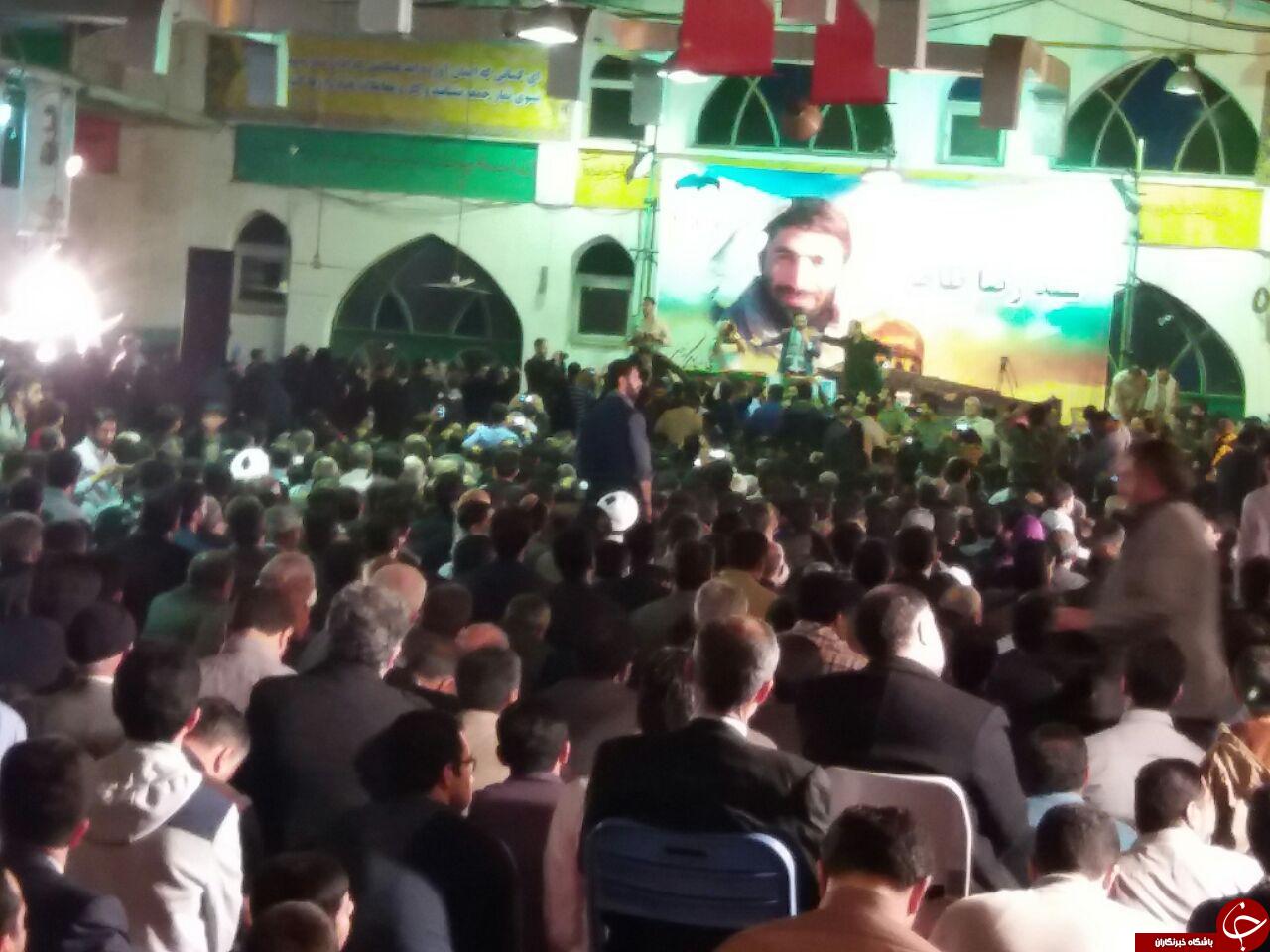 مراسم وداع با پیکر شهید مدافع حرم+ تصاویر