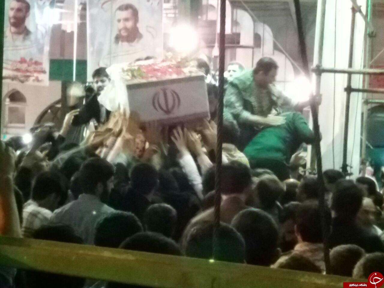 مراسم وداع با پیکر شهید مدافع حرم+ تصاویر