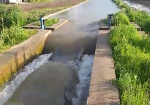 کانال اصلی آب سرازیر شد + فیلم