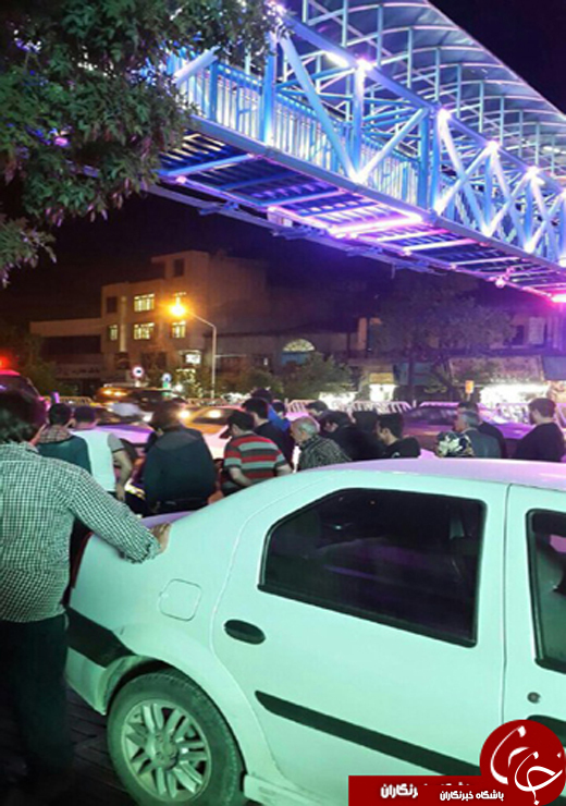 خودکشی دختر جوان از پل هوایی خیابان زند + تصویر
