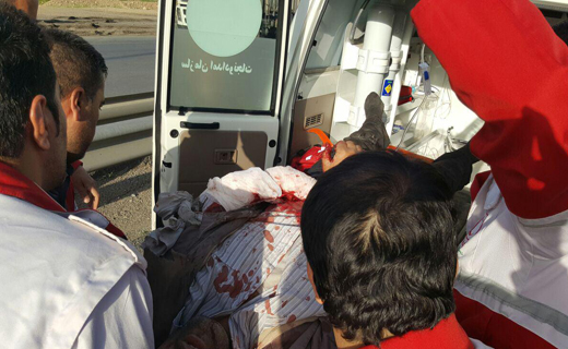 واژگونی خونین مینی بوس در جاده کرمانشاه 10 مجروح بجای گذاشت+تصاویر