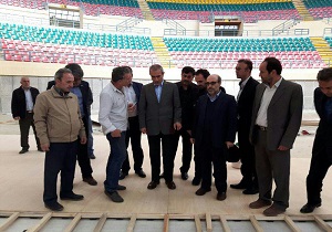 آماده سازی ورزشگاه رضازاده اردبیل برای میزبانی مسابقات آسیایی