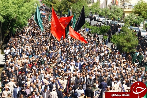 پیکر شهید &laquo;حمزه&raquo; از شهدای مدافع حرم در سمنان تشییع شد