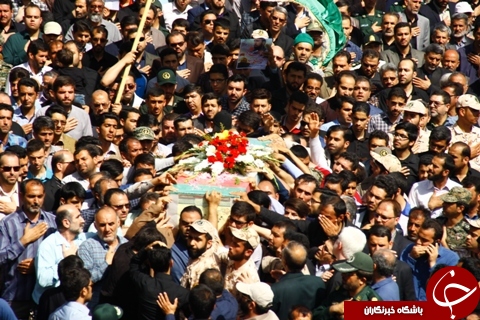 پیکر شهید &laquo;حمزه&raquo; از شهدای مدافع حرم در سمنان تشییع شد