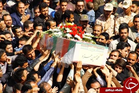 پیکر شهید &laquo;حمزه&raquo; از شهدای مدافع حرم در سمنان تشییع شد
