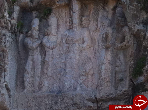 نقش برجسته پنجمین پادشاه ساسانی در حال نابودی + تصاویر