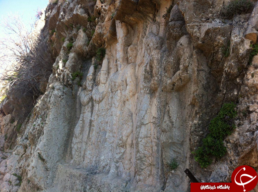 نقش برجسته پنجمین پادشاه ساسانی در حال نابودی + تصاویر