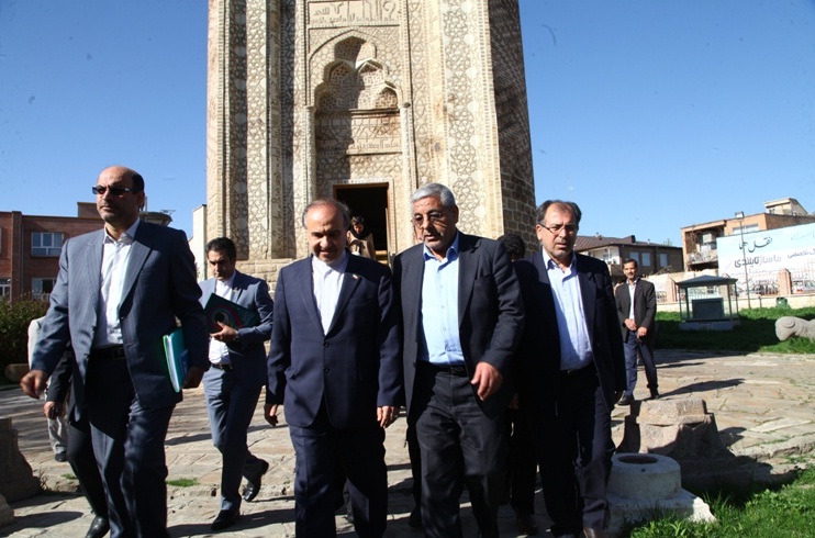 سفر معاون رئیس جمهور و رئیس سازمان میراث فرهنگی کشور به آذربایجان غربی و شرکت در اجلاس بین المللی راه ابریشم +عکس