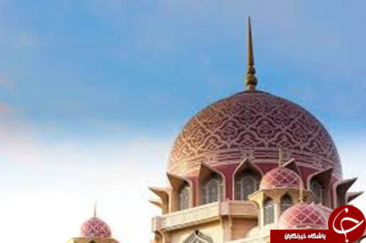 مسجدی با گنبد صورتی+تصاویر