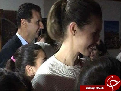 عکس&zwnj;های سلفی بشار اسد و همسرش در یک مرکز فرهنگی+تصاویر