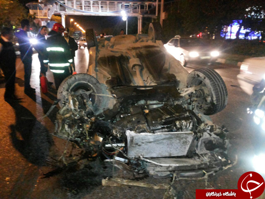 چپ کردن پژو 405 در وکیل آباد مشهد + تصاویر