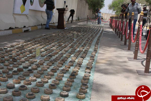 کشف دو هزار مین در غرب سامرا+تصاویر