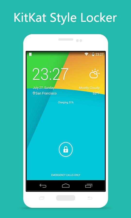 نرم افزار قفل صفحه محبوب Kk اندروید